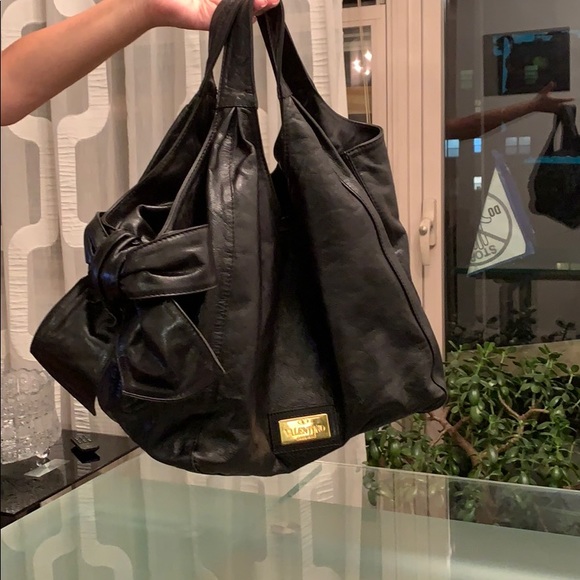 Pre-Loved,Gorgeous Valentino Black Hobo LeatherBag - Picture 8 of 8